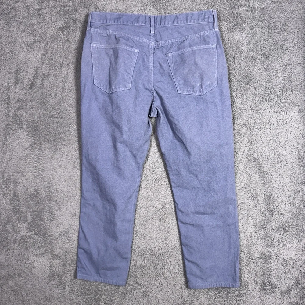 Sid Mashburn Pants Mens 34x26 Canvas Jean Twill Straight 5-Pocket Garment Dyed